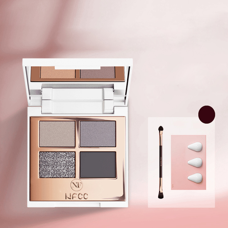 OEM ODM Wholesale 4 Colors Luxury Nude Eyeshadow Palette Company 