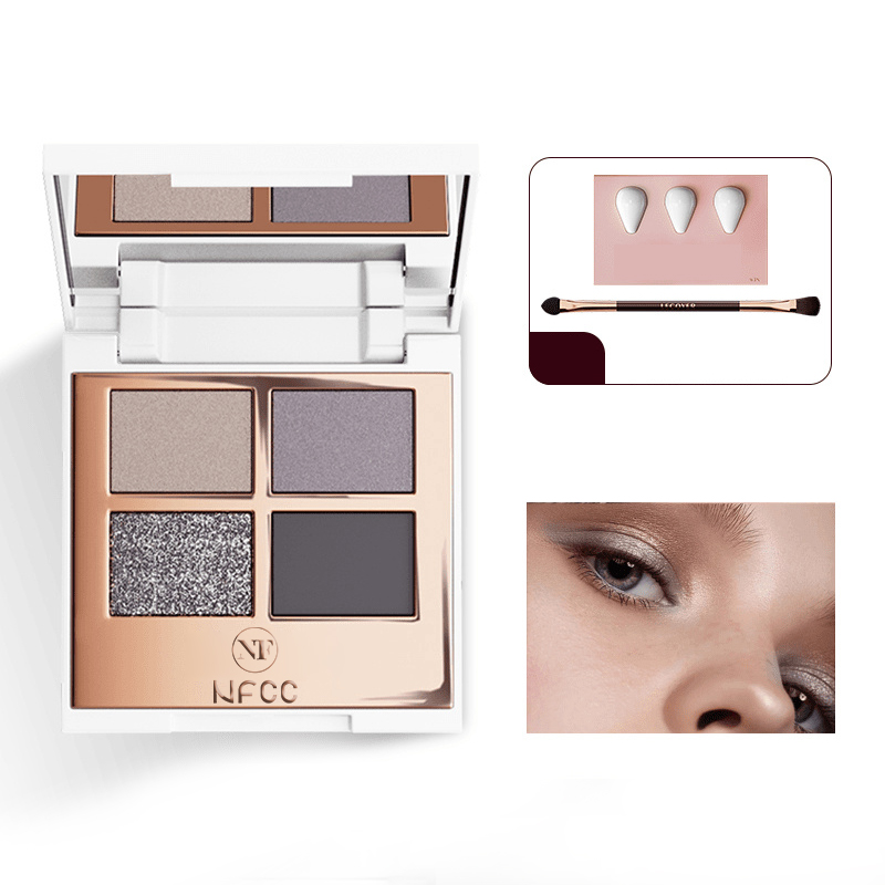 4 Colors Luxury Nude Eyeshadow Palette